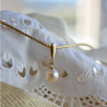 pendentif perle or 18 carats