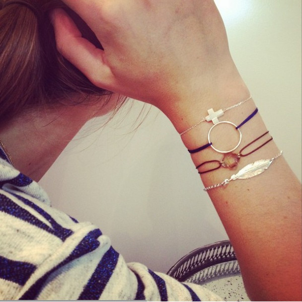 Bracelet croix Nacre