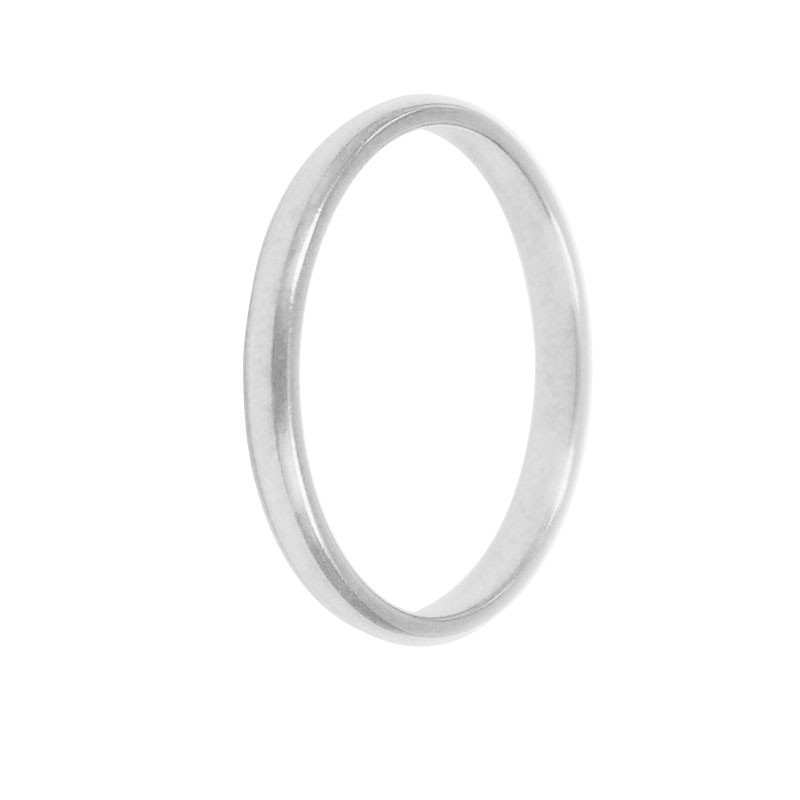 Alliance jonc parisien platine Alliance jonc parisien platine