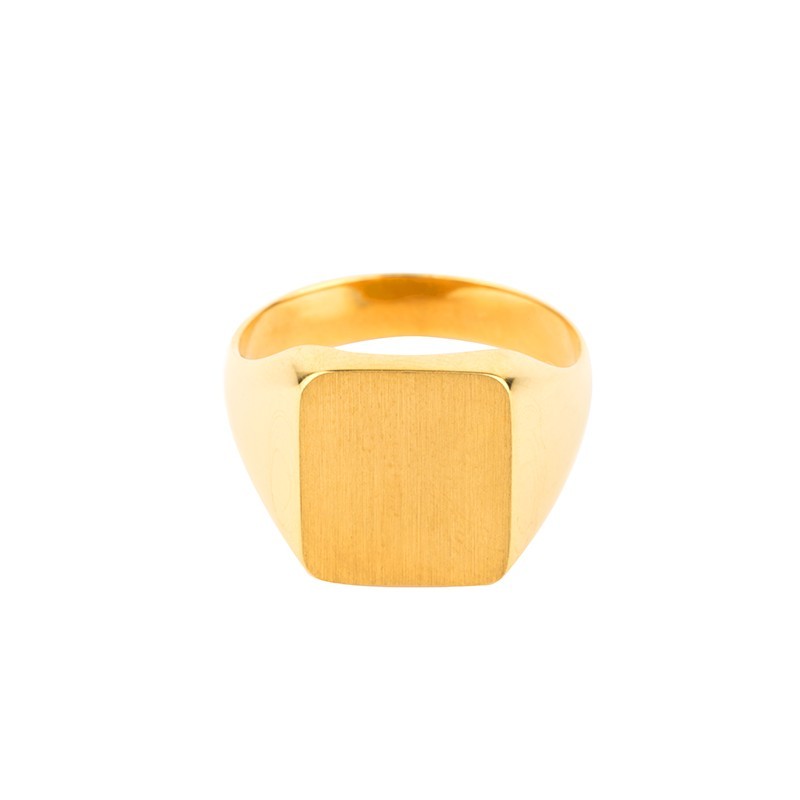 Chevalière carrée angle ronds 11x10 Chevalière carrée angle ronds 11x10