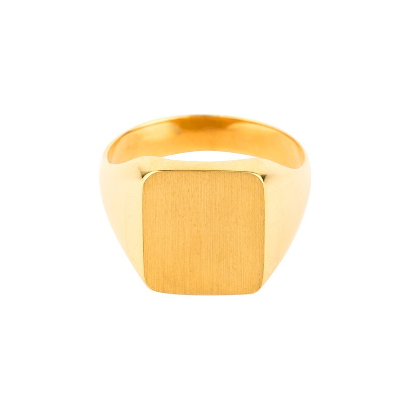 Chevalière carrée angle ronds 12x10 Chevalière carrée angle ronds 12x10
