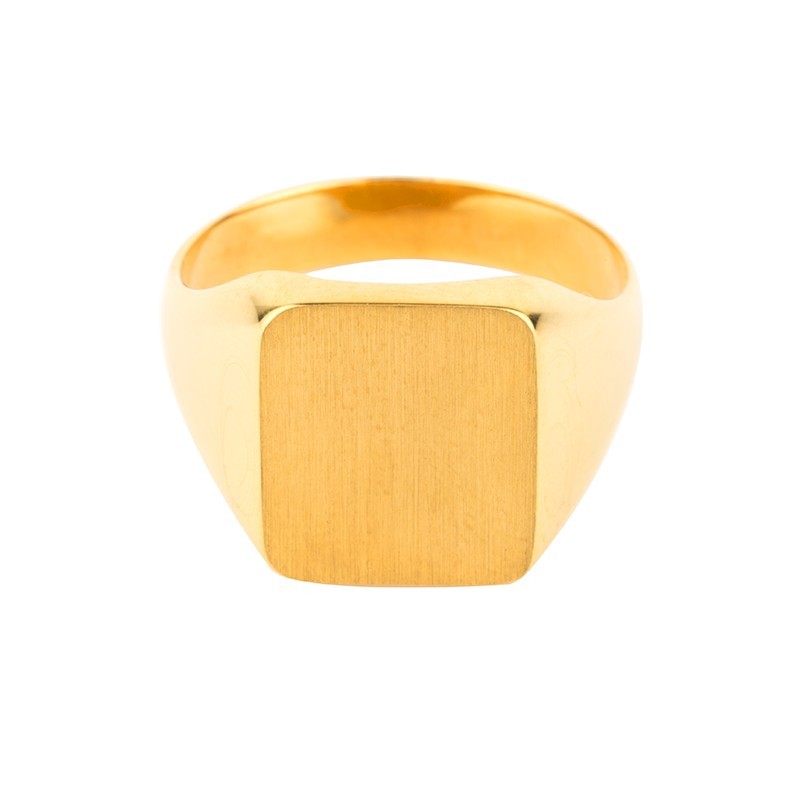 Chevalière carrée angle ronds 13x11,5 Chevalière carrée angle ronds 13x11,5