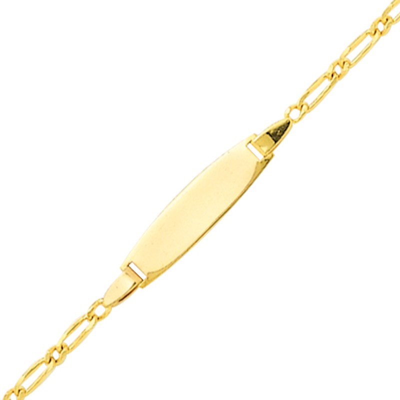 gourmette-bebe-ovale-maille-alternee-or gourmette-bebe-ovale-maille-alternee-or