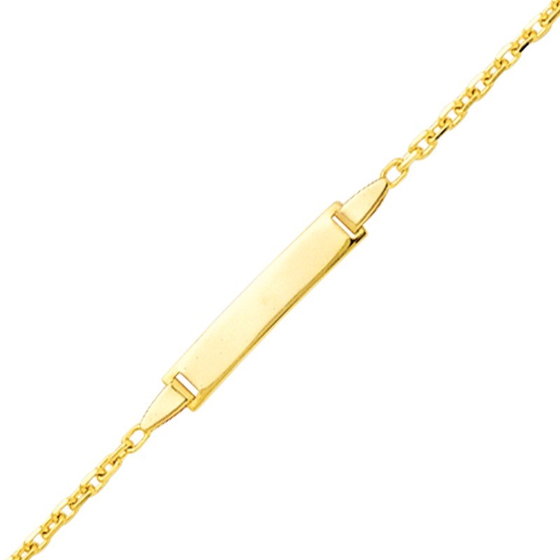 gourmette bebe rectangle forcat lime or gourmette bebe rectangle forcat lime or