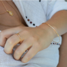 Bracelet jonc fil en or jaune 18 carats - Maison Laudate