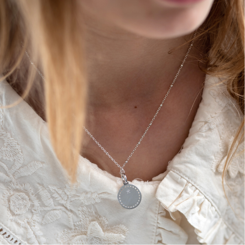 Pendentif Jeton Joséphine à personnaliser en argent 925 Pendentif Jeton Joséphine à personnaliser en argent 925