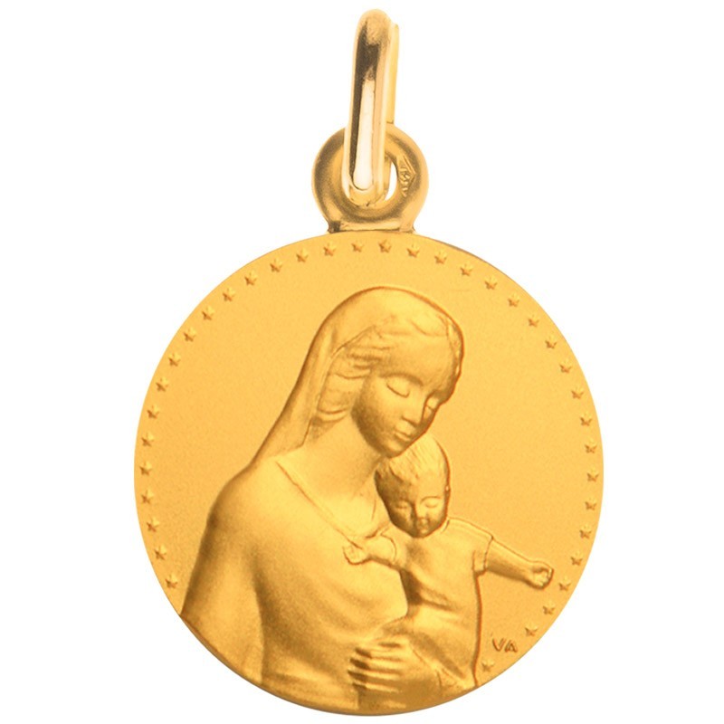 medaille bapteme Mère étoilée or medaille bapteme Mère étoilée or