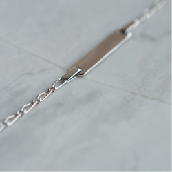 Gourmette bébé maille alternée