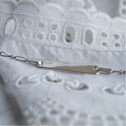 Gourmette bébé maille alternée