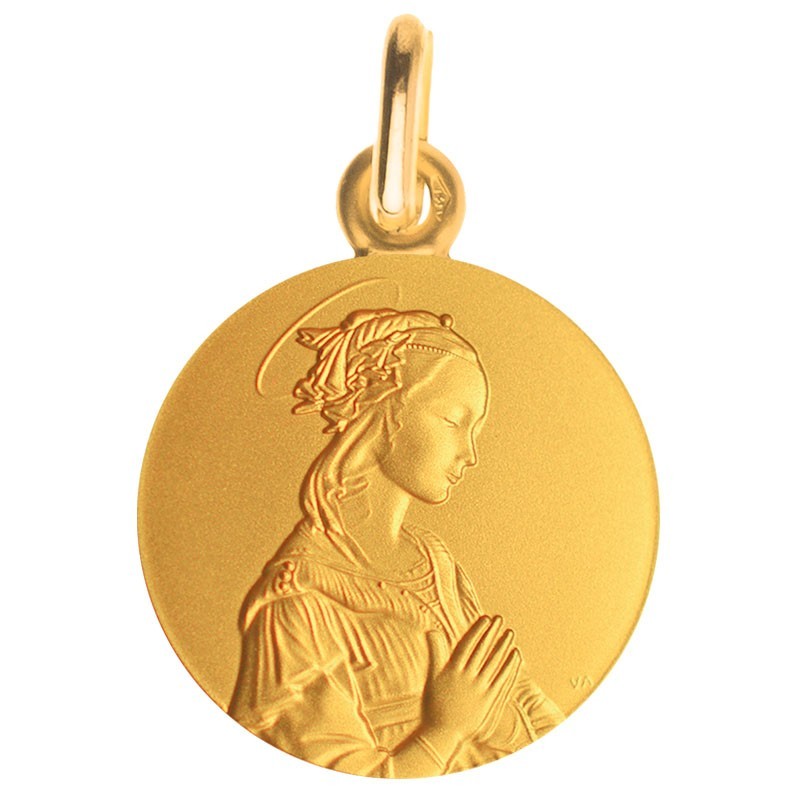 Medaille bapteme Vierge de Lippi Medaille bapteme Vierge de Lippi