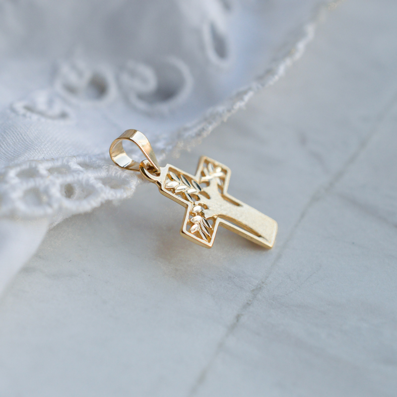 Pendentif Croix Arbre de Vie en Or 18 Carats - Maison Laudate