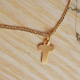 Mini croix de bapteme arrondie