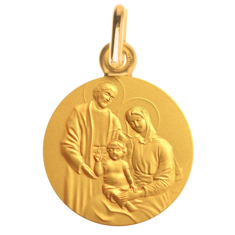 Medaille bapteme Sainte Famille aimante Medaille bapteme Sainte Famille aimante