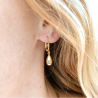 Boucles d'oreilles Goutte en or jaune 18cts