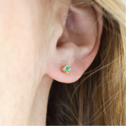Boucles d'oreilles émeraude