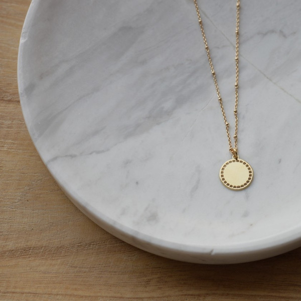 Collier perlé jeton Joséphine Collier perlé jeton Joséphine