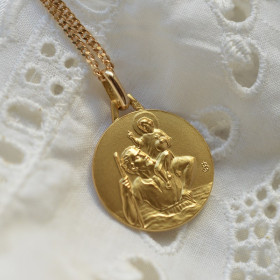 Medaille bapteme Saint Christophe - Porteur du Christ