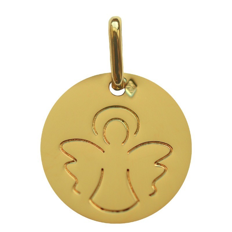 Médaille De Baptême Ange Au Dessin Laudate Taille