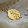 Medaille bapteme Vierge de Botticelli