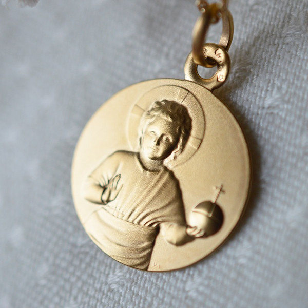 Medaille bapteme Jésus de Fra Angelico Medaille bapteme Jésus de Fra Angelico