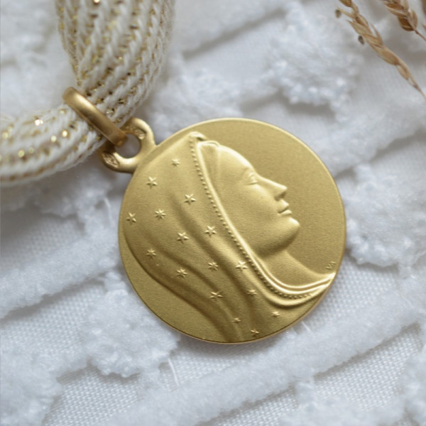 Medaille bapteme Vierge Céleste Medaille bapteme Vierge Céleste