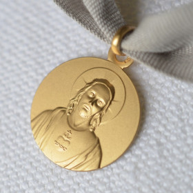 Medaille bapteme Coeur-Sacré