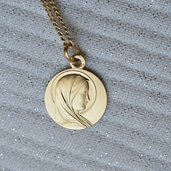 Médaille de baptême Sancta Maria Médaille de baptême Sancta Maria