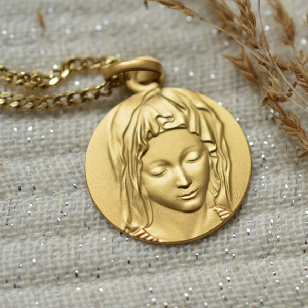 Medaille bapteme Vierge de Michel-Ange Medaille bapteme Vierge de Michel-Ange