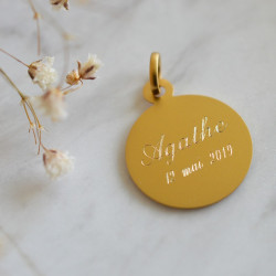 Medaille bapteme Marie Reine de la Paix