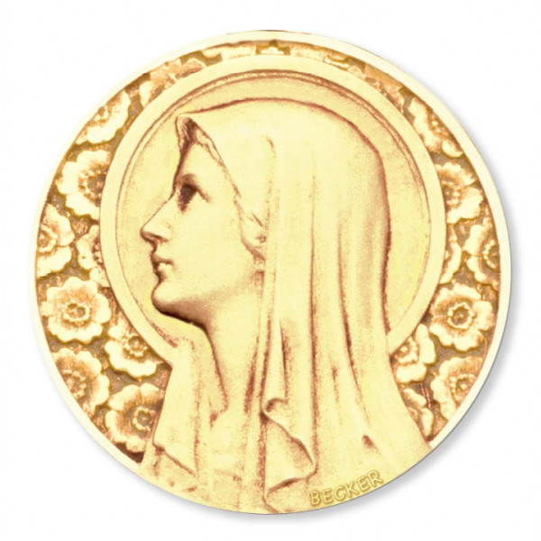 mini medaille bapteme Vierge à l'Eglantier