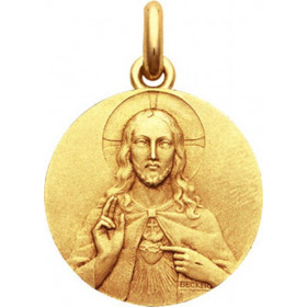 mini medaille bapteme Sacré Coeur