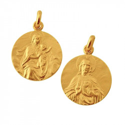 Scapulaire Sacré Coeur et Vierge au Manteau Scapulaire Sacré Coeur et Vierge au Manteau