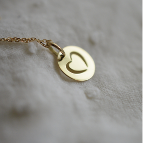 Bijou pendentif Mini coeur ajouré