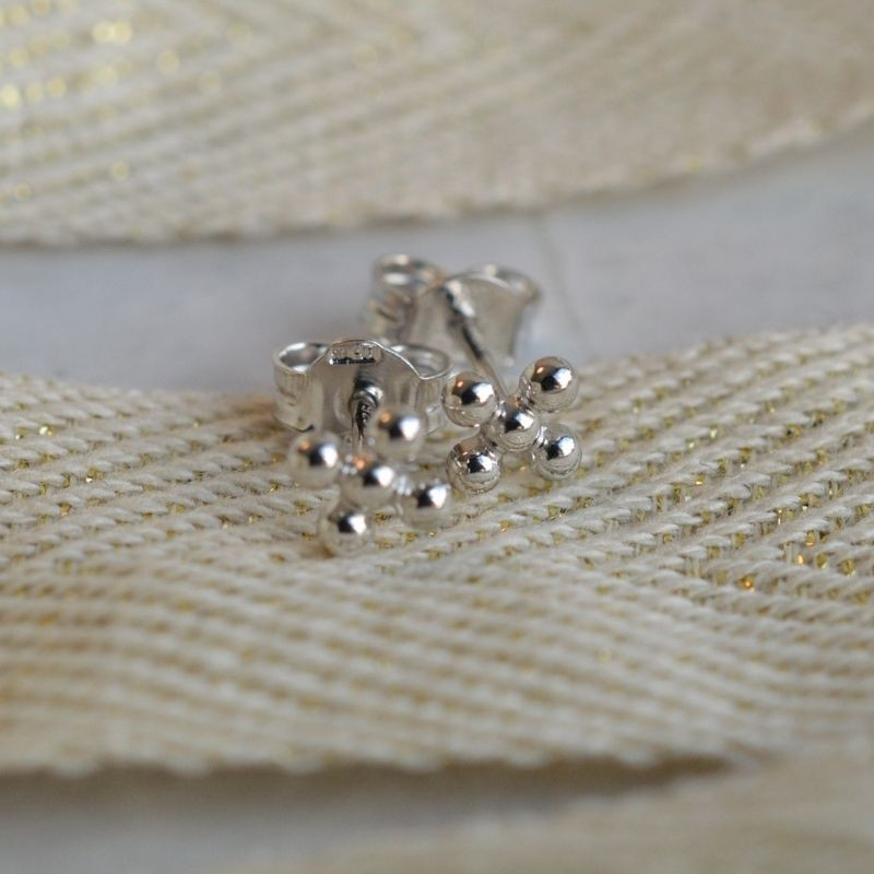 Boucles d'oreilles croix Laure argent Boucles d'oreilles croix Laure argent