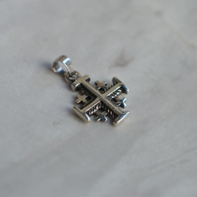Croix Jérusalem Argent