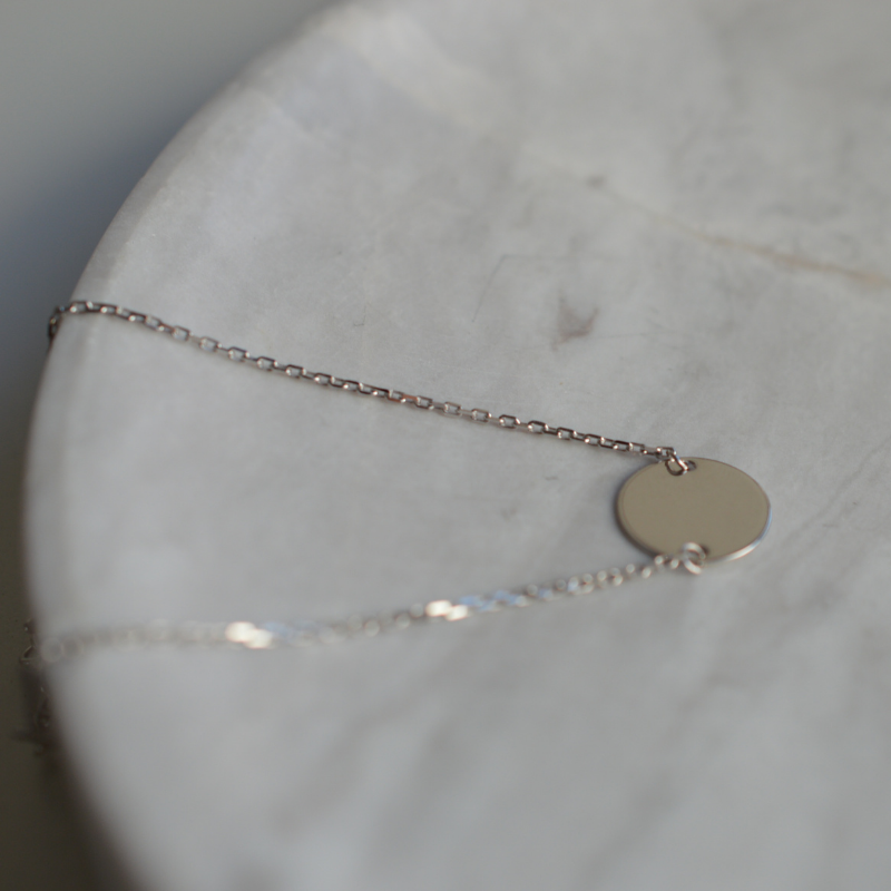 Bracelet Pampille Ronde en Argent Massif - Maison Laudate