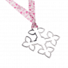 Pendentif de bapteme croix ruban