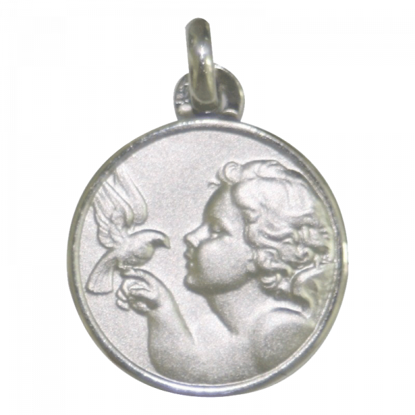 Medaille bapteme Ange à la colombe