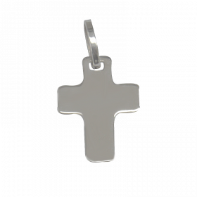 Croix de bapteme Signe de croix or blanc