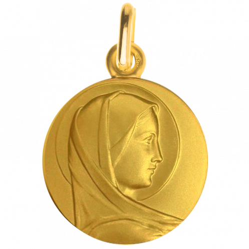 Medaille bapteme Je vous salue Marie 9 carats Medaille bapteme Je vous salue Marie 9 carats