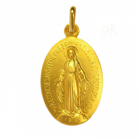 Medaille bapteme Médaille Miraculeuse 9 carats