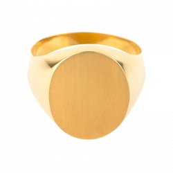 Chevalière Homme ovale 17 x 14,5