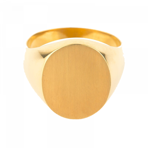 Chevalière Homme ovale 17 x 14,5