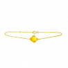 Bracelet trèfle citrine