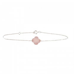 Bracelet Trèfle Quartz rose Bracelet Trèfle Quartz rose