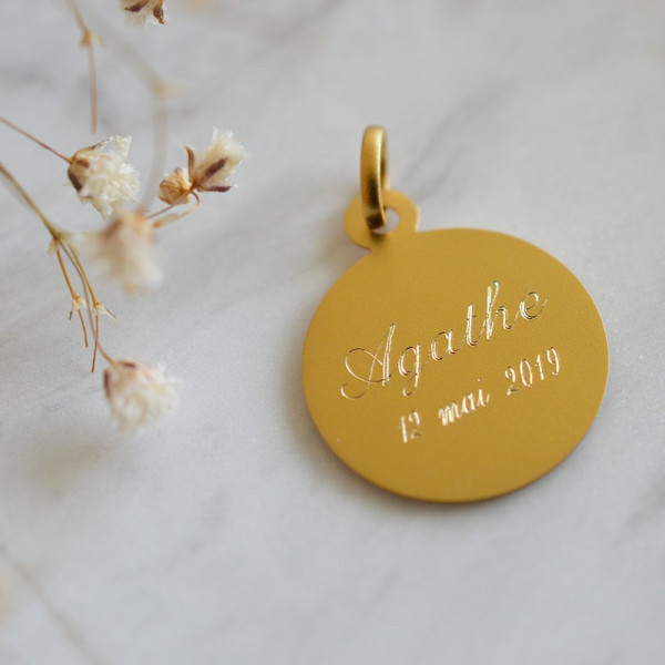 Medaille bapteme Saint Antoine de Padoue au Lys