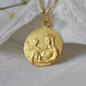 medaille bapteme Notre Dame de France