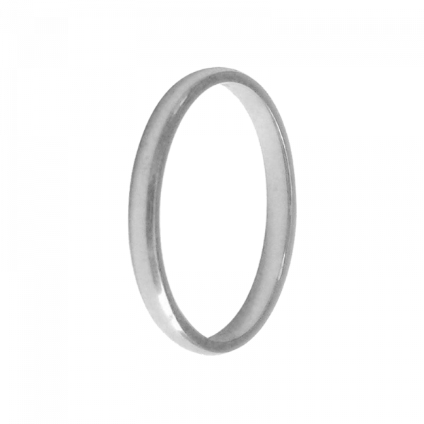 Alliance jonc parisien platine Alliance jonc parisien platine