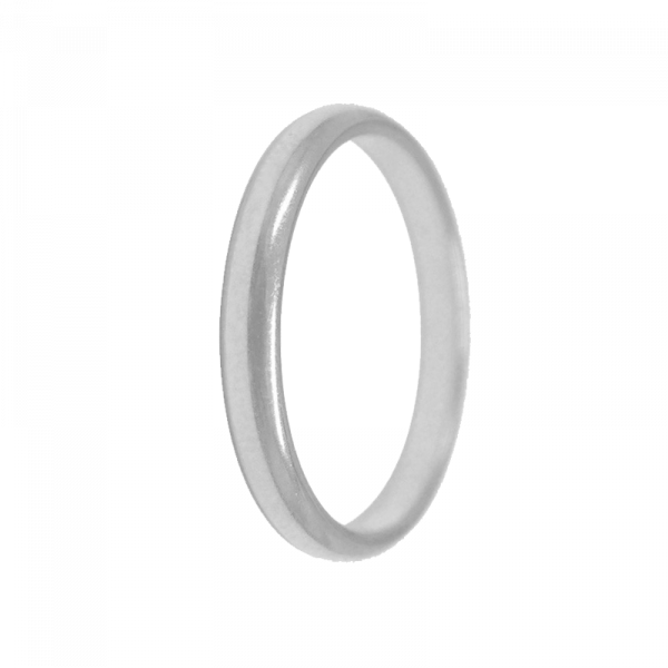Alliance jonc parisien confort platine Alliance jonc parisien confort platine