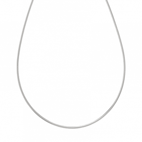 Chaine bapteme Omega argent massif Chaine bapteme Omega argent massif